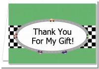 Race Car - Birthday Party Thank You Cards