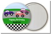 Race Car - Personalized Birthday Party Pocket Mirror Favors