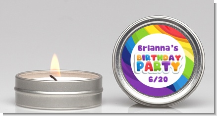 Rainbow - Birthday Party Candle Favors