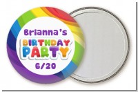 Rainbow - Personalized Birthday Party Pocket Mirror Favors