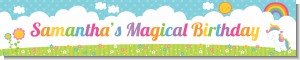 Rainbow Unicorn - Personalized Birthday Party Banners