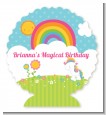 Rainbow Unicorn - Personalized Birthday Party Centerpiece Stand thumbnail