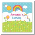 Rainbow Unicorn - Personalized Birthday Party Card Stock Favor Tags thumbnail