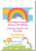 Rainbow Unicorn - Birthday Party Petite Invitations