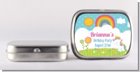 Rainbow Unicorn - Personalized Birthday Party Mint Tins