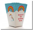 Rainbow Unicorn - Personalized Birthday Party Popcorn Boxes thumbnail