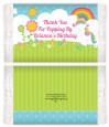 Rainbow Unicorn - Personalized Popcorn Wrapper Birthday Party Favors thumbnail