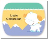 Ram | Aries Horoscope - Personalized Baby Shower Rounded Corner Stickers