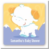 Ram | Aries Horoscope - Square Personalized Baby Shower Sticker Labels