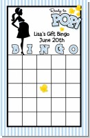 Ready To Pop Blue - Baby Shower Gift Bingo Game Card