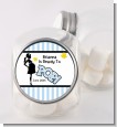 Ready To Pop Blue - Personalized Baby Shower Candy Jar thumbnail