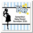 Ready To Pop Blue - Personalized Baby Shower Card Stock Favor Tags thumbnail