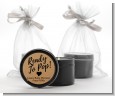 Ready To Pop Brown - Baby Shower Black Candle Tin Favors thumbnail