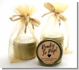 Ready To Pop Brown - Baby Shower Gold Tin Candle Favors thumbnail