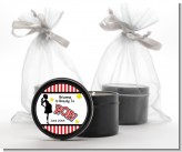 Ready To Pop - Baby Shower Black Candle Tin Favors