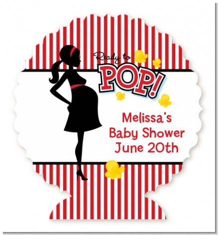 Ready To Pop - Personalized Baby Shower Centerpiece Stand