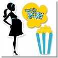 Ready To Pop Teal - Baby Shower Printed Shaped Cut-Outs thumbnail