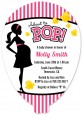 Ready To Pop Dark Pink - Baby Shower Shaped Invitations thumbnail