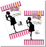 Ready To Pop Dark Pink - Baby Shower Scratch Off Game Tickets