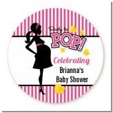 Ready To Pop Dark Pink - Personalized Baby Shower Table Confetti