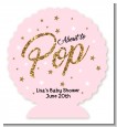 Ready To Pop Gold Glitter - Personalized Baby Shower Centerpiece Stand thumbnail