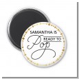 Ready To Pop Metallic Dots - Personalized Baby Shower Magnet Favors thumbnail