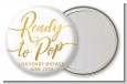Ready To Pop Metallic - Personalized Baby Shower Pocket Mirror Favors thumbnail