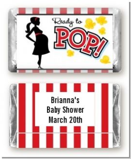 Ready To Pop - Personalized Baby Shower Mini Candy Bar Wrappers