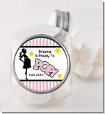 Ready To Pop Pink - Personalized Baby Shower Candy Jar