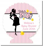 Ready To Pop Pink - Personalized Baby Shower Centerpiece Stand