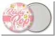 Ready To Pop Pink Gold - Personalized Baby Shower Pocket Mirror Favors thumbnail