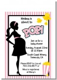 Ready To Pop Pink - Baby Shower Petite Invitations