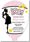 Ready To Pop Pink - Baby Shower Shaped Invitations