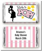 Ready To Pop Pink - Personalized Baby Shower Mini Candy Bar Wrappers
