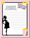 Ready To Pop Pink - Baby Shower Notes of Advice