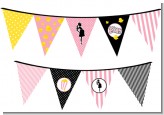 Ready To Pop Pink - Baby Shower Themed Pennant Set