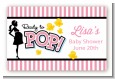 Ready To Pop Pink - Baby Shower Landscape Sticker/Labels thumbnail