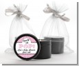 Ready To Pop Pink Stripes - Baby Shower Black Candle Tin Favors thumbnail