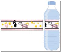 Ready To Pop Pink - Personalized Baby Shower Water Bottle Labels