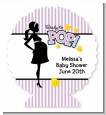 Ready To Pop Purple - Personalized Baby Shower Centerpiece Stand thumbnail