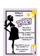 Ready To Pop Purple - Baby Shower Petite Invitations thumbnail