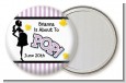 Ready To Pop Purple - Personalized Baby Shower Pocket Mirror Favors thumbnail