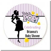 Ready To Pop Purple - Personalized Baby Shower Table Confetti