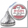 Ready To Pop Red - Hershey Kiss Baby Shower Sticker Labels thumbnail