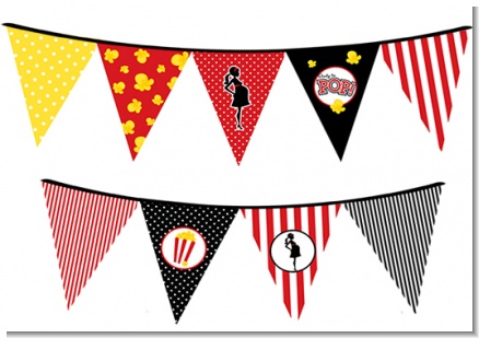 Ready To Pop ® - Baby Shower Themed Pennant Set