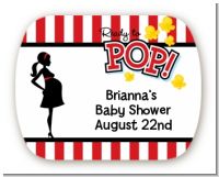 Ready To Pop - Personalized Baby Shower Rounded Corner Stickers