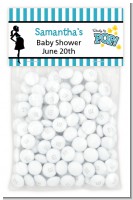 Ready To Pop Teal - Custom Baby Shower Treat Bag Topper