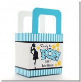 Ready To Pop Teal - Personalized Baby Shower Favor Boxes