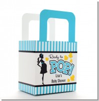 Ready To Pop Teal - Personalized Baby Shower Favor Boxes