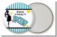 Ready To Pop Teal - Personalized Baby Shower Pocket Mirror Favors thumbnail